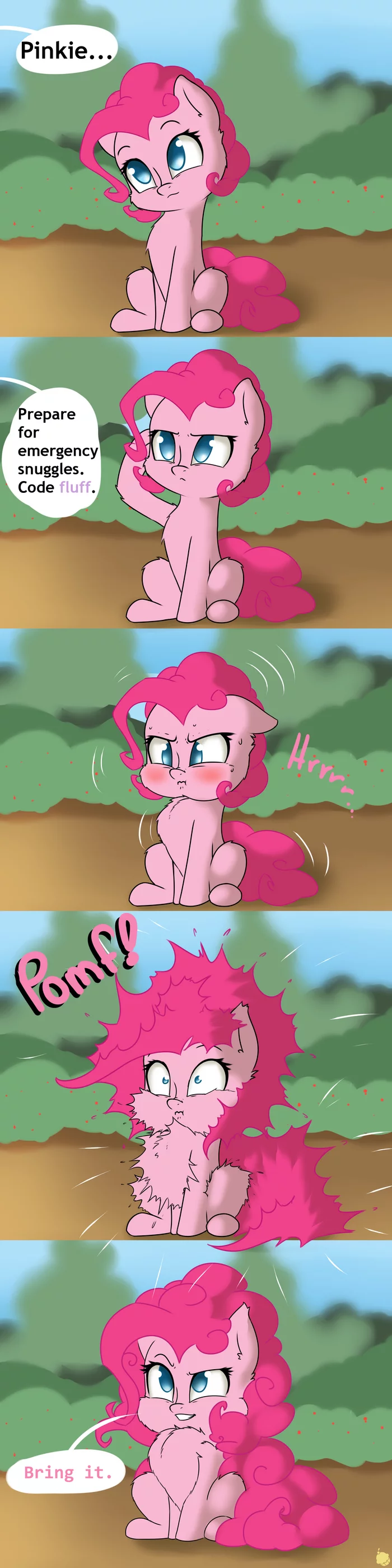 Fluff code - My little pony, PonyArt, Pinkie pie, CaptainPudgeMuffin, Longpost