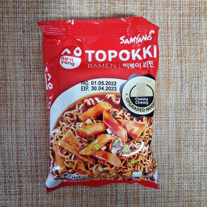 Topokki Ramen от Samyang - Моё, Доширакология, Лапша, Еда, Обзор еды, Бичпакет