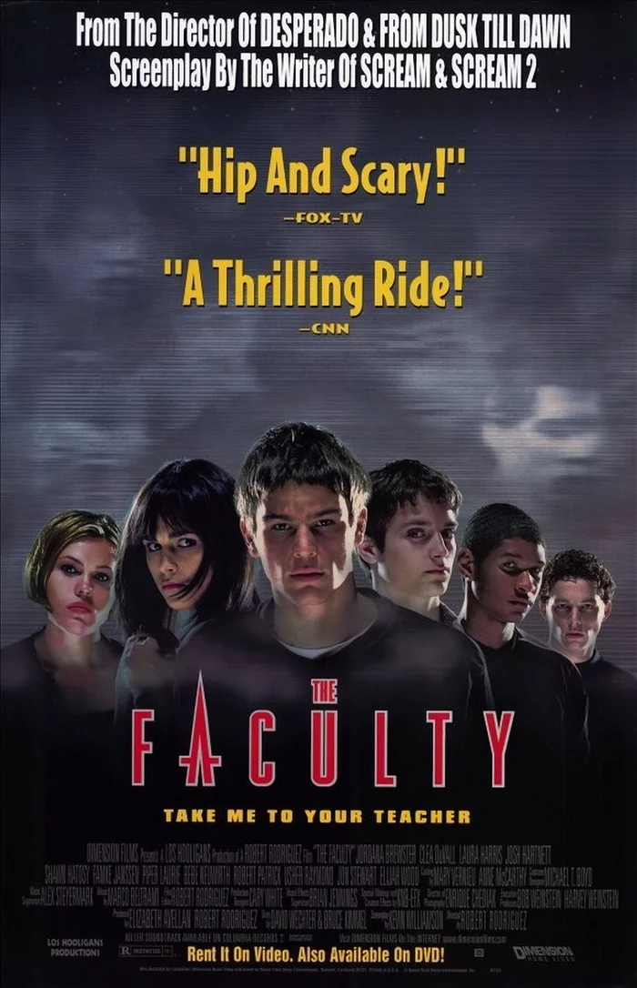 On November 12, 1998, the premiere of the film The Faculty took place. - Actors and actresses, Movies, Hollywood, Elijah Wood, Fantasy, Robert Rodriguez, Robert Patrick, Salma Hayek, Longpost, Video, Youtube