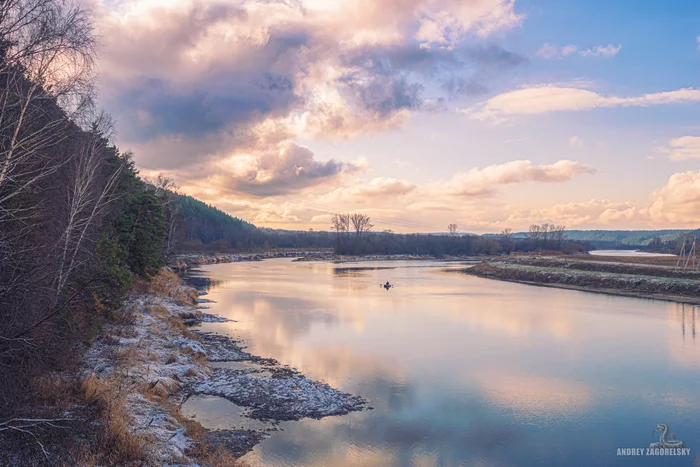 Autumn peace - My, The photo, Sky, Ural, sylva, Perm Territory, River