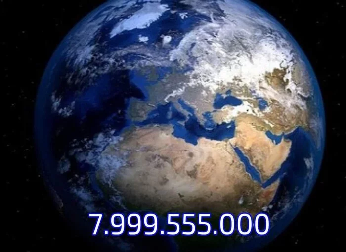 A few days separate us from reaching 8 billion people on the globe - Planet Earth, Humanity, Population, People, Peace, Land, Person