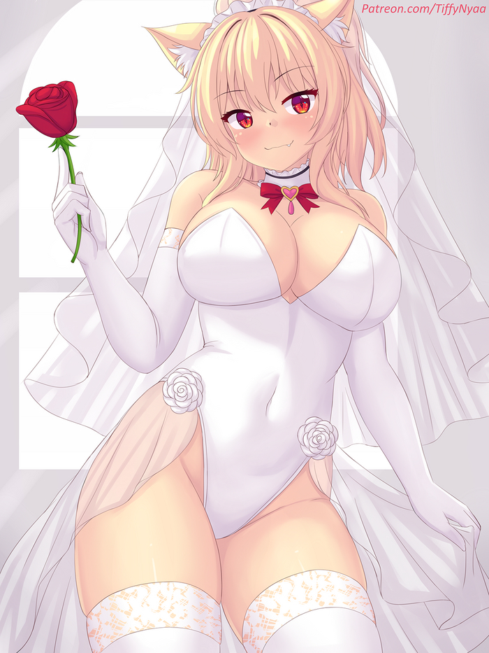 ) Anime Art, , , ,  , , Animal Ears, Original Character, Tiffy, Fastrunner2024