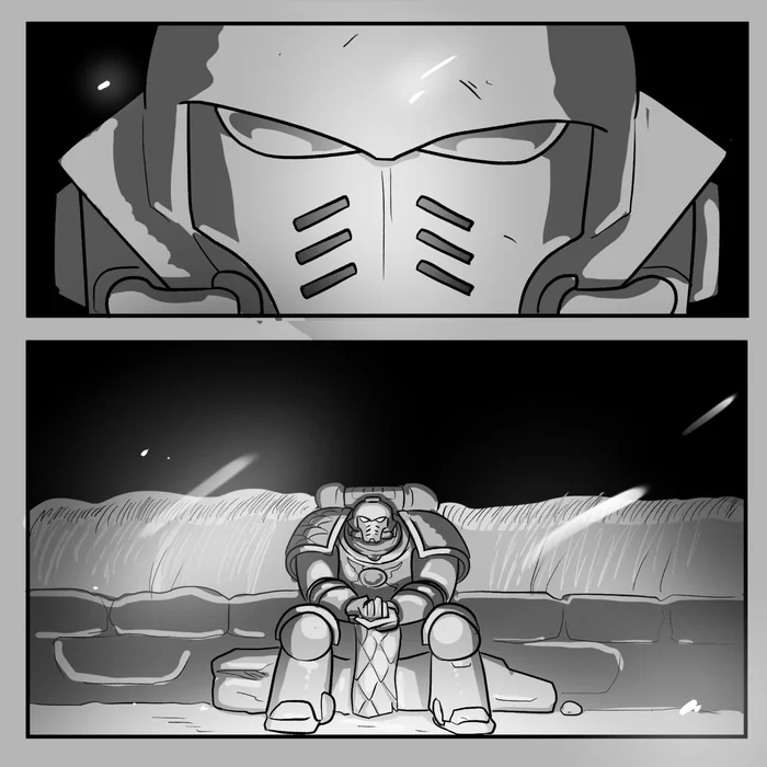 Continuation of the post Promise - Warhammer 40k, Translated by myself, The zombie apocalypse, Comics, Salamander, Plague marine, Reply to post, Longpost