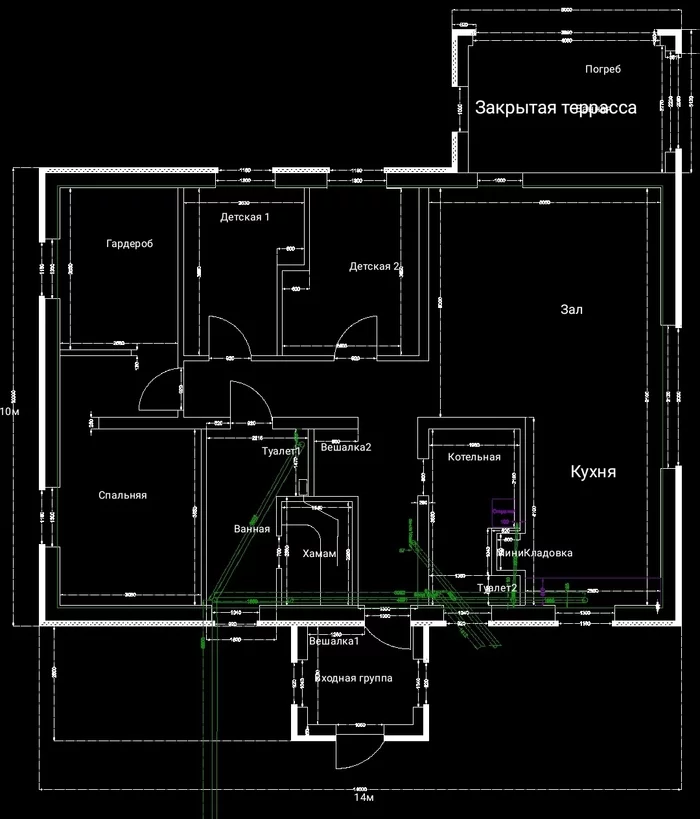 One-story house project - Building, Construction, Project