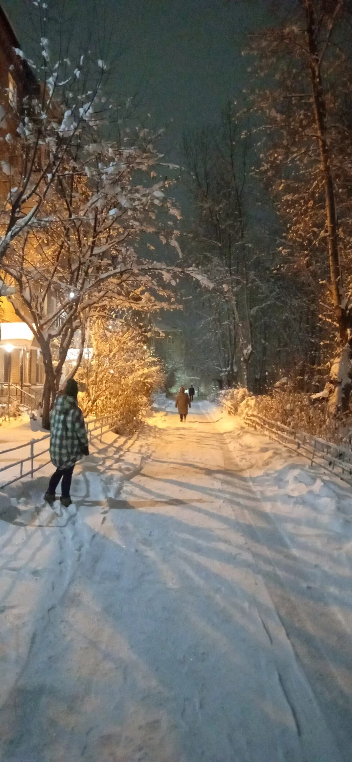 Свежий снег - Моё, Фото на тапок, Мобильная фотография, Зима, Златоуст, Южный Урал, Длиннопост