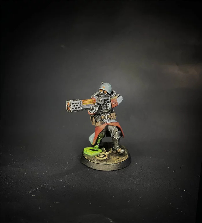 Valhallan Ice Warrior - My, Painting miniatures, 3D печать, Miniature, Astra Militarum, Imperial guard, Longpost