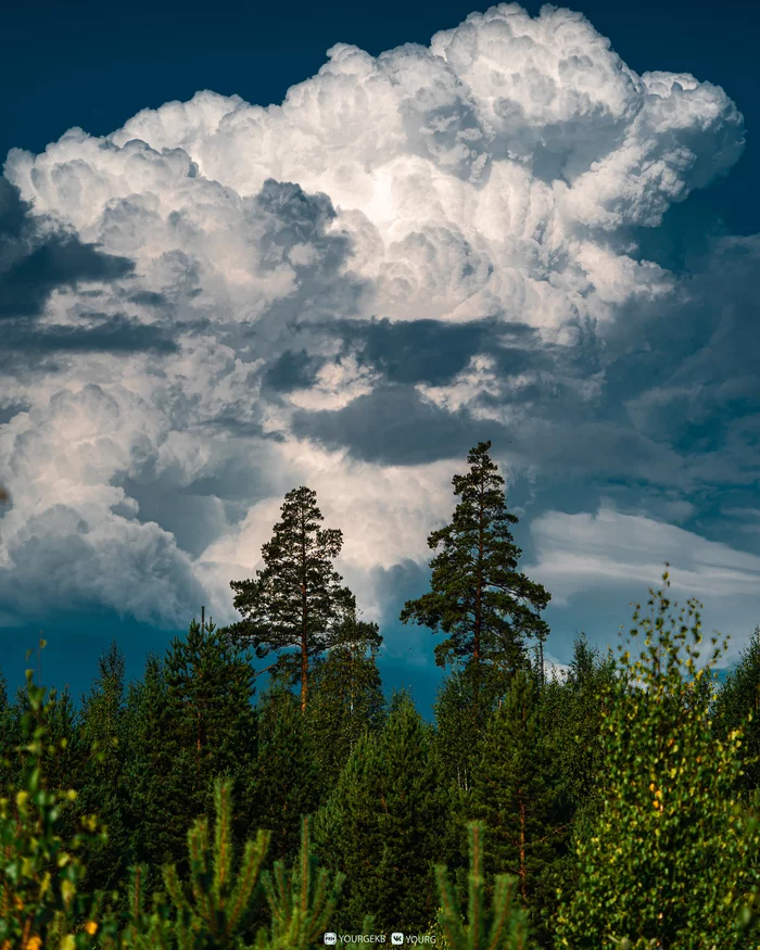 Some warm summer - My, Middle Ural, The photo, Clouds, Summer, Sony