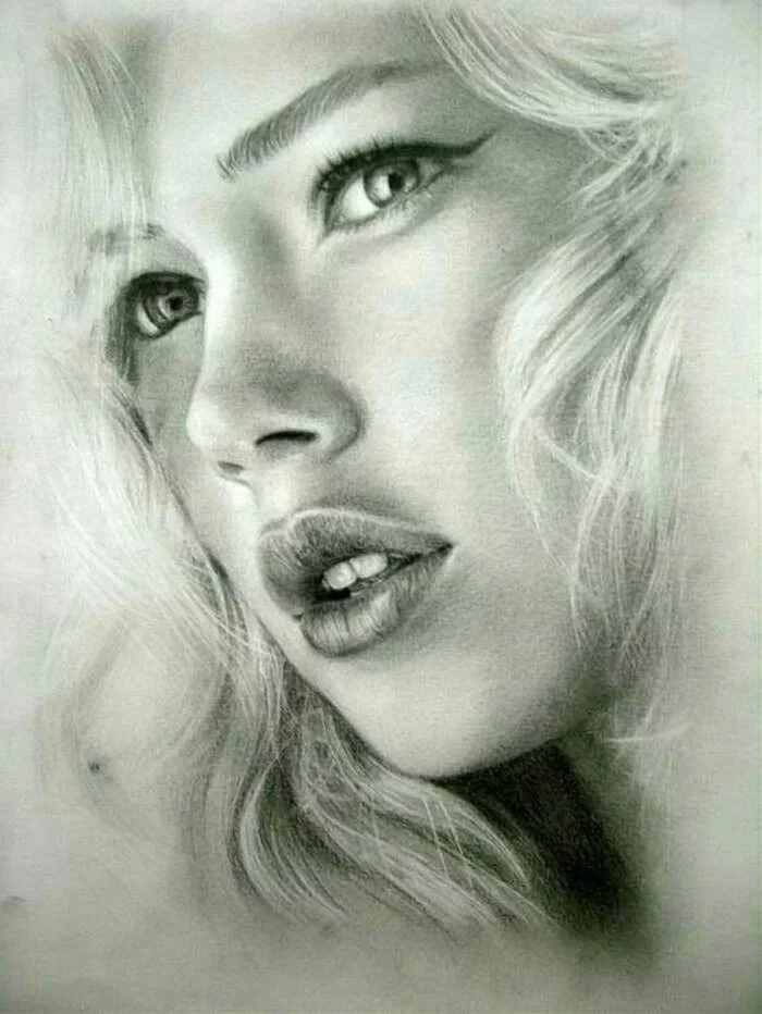 Pencil - Girls, Painting, Drawing