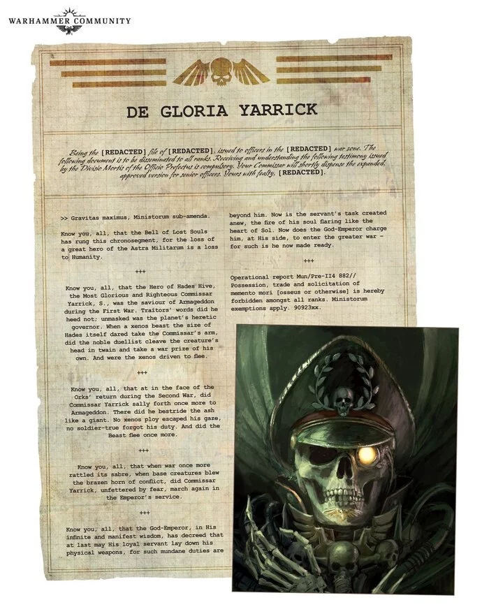 Is Commissioner Yarrick really dead? - Warhammer 40k, Sebastian Yarrick, Ghazghkull, Angron, Translation, Longpost