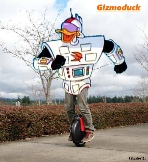 When I bought myself an electric unicycle - My, Unicycle, Humor, Photoshop, DuckTales