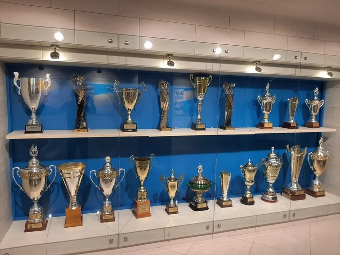 The evolution of the volleyball. Museum of VK Zenith. Archival - My, Travels, The photo, sights, Volleyball, Cup, Ball, Longpost