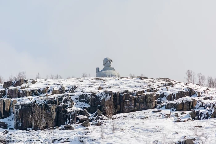 Ракурс - Моё, Памятник Алеша, Мурманск, Памятник, Заполярье, Зима, Город-Герой, Достопримечательности