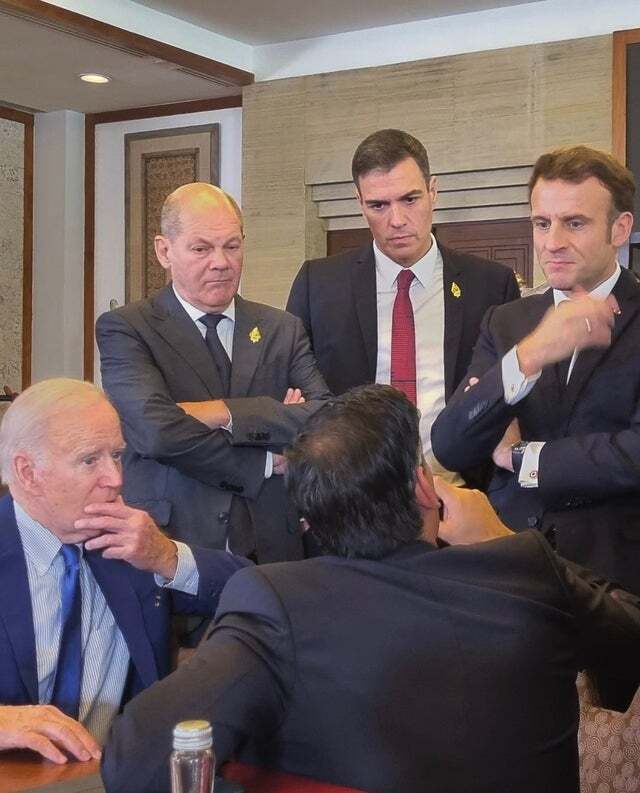 After the missiles hit the territory of Poland - Politics, Poland, Politicians, The photo, Joe Biden, Olaf Scholz, Emmanuel Macron, Rishi Sunak