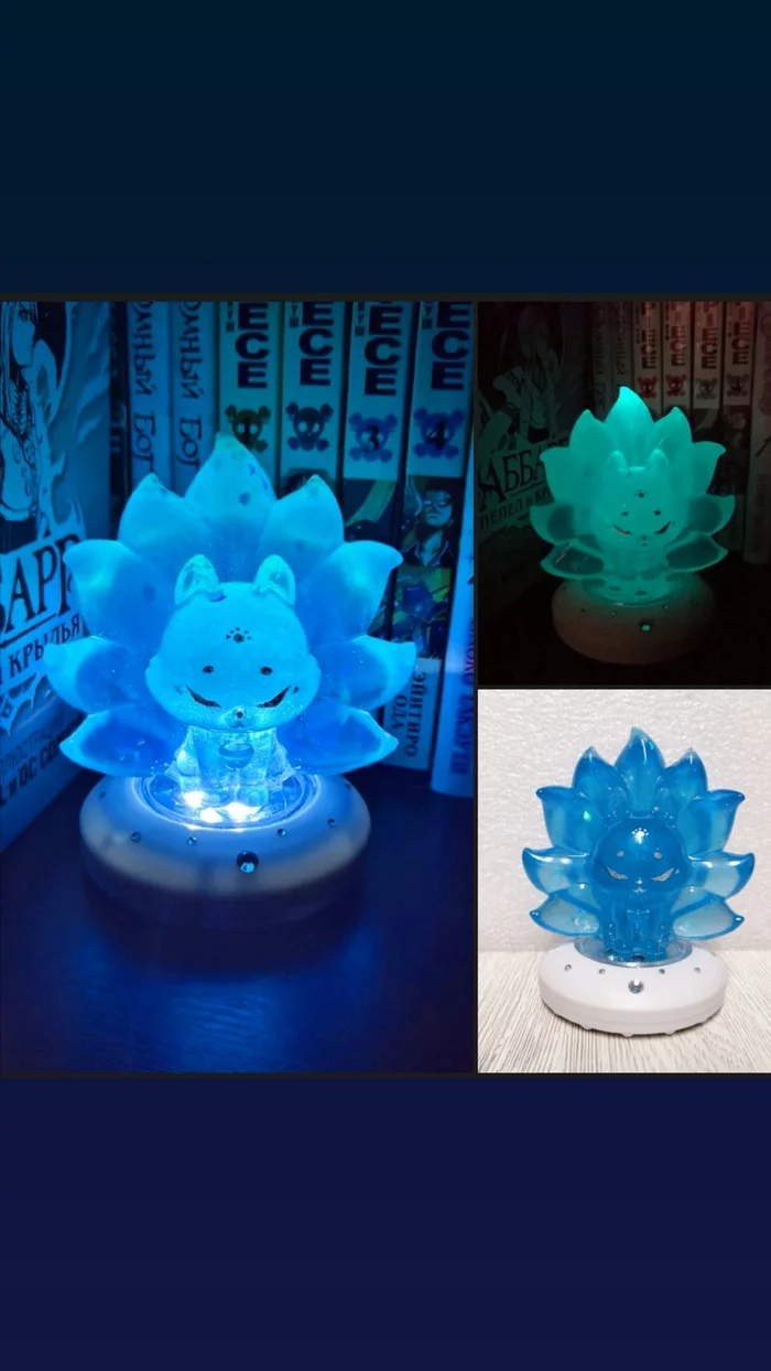 night light - My, With your own hands, Night light, Epoxy resin