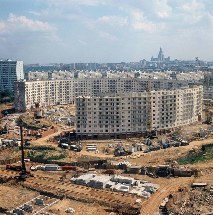 Construction of a unique round house in Moscow - Moscow, New building, Architecture, the USSR