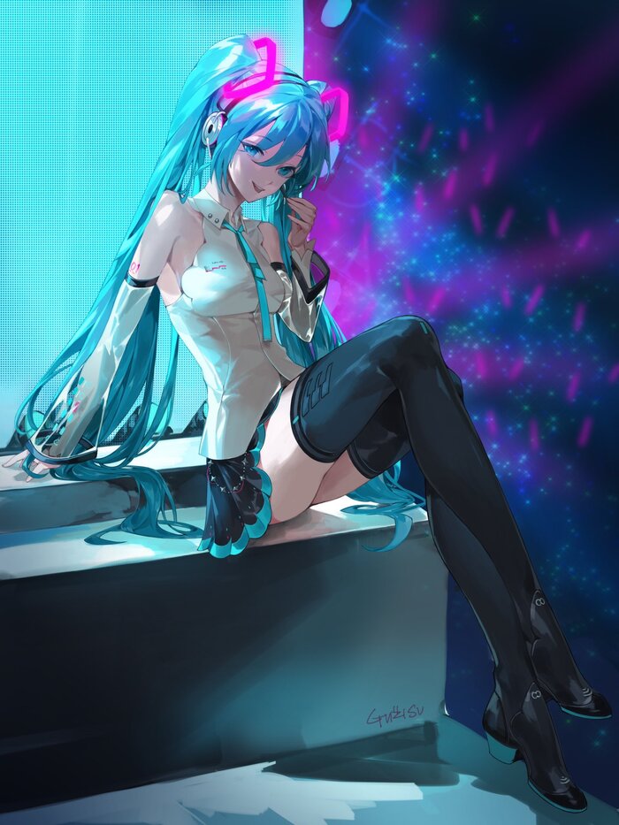 Hatsune Miku , , Anime Art, Vocaloid, Hatsune Miku, Guzisu, 