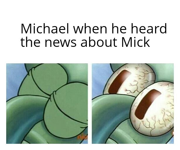 Michael when he heard the news about Mika - Formula 1, Автоспорт, Michael Schumacher, Mick Schumacher, A son, Picture with text, Black humor