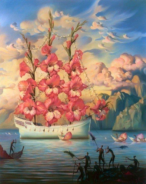 Works by the painter Vladimir Kush, our contemporary. Many call him Russian Dali - Painting, Painting, Beautiful, Unusual, Surrealism