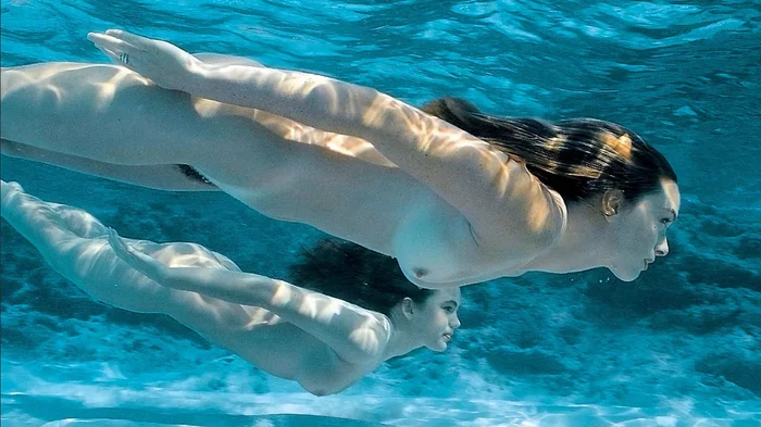 Lovely! - NSFW, Girls, Erotic, Boobs, Pubes, Under the water