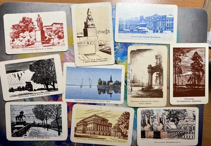 Leningrad skylines - My, Saint Petersburg, Leningrad, sights, Collecting, Philotaymia, Collection, Made in USSR, 60th, Monument
