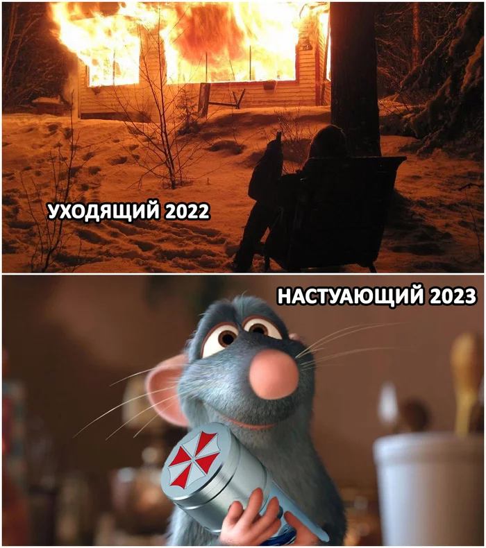 Coming 2023 - My, Images, The photo, Screenshot, Memes, Cartoons, Games, Ratatouille, Resident evil, 2023