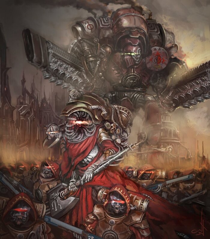 Adeptus Mechanicus Warhammer 40k, Wh Art, Techpriest, Imperial Knight