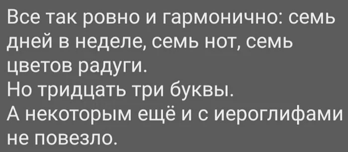 Где же сбой? - Магия чисел, Семерка, Алфавит, Иероглифы, Картинка с текстом, Жизненно, Сбой, Мир