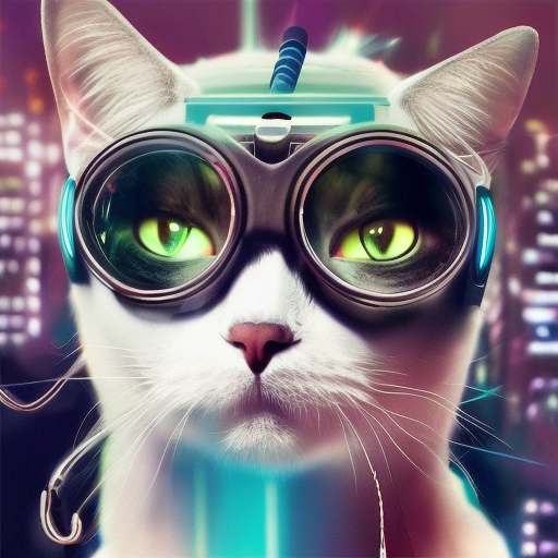 Cyber ??cats - My, Нейронные сети, Computer graphics, Artificial Intelligence, Longpost, cat, Stable diffusion