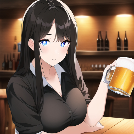 AI Girls Beer Edition - My, Нейронные сети, Stable diffusion, Girls, Beer, Tavern, Digital drawing, Longpost