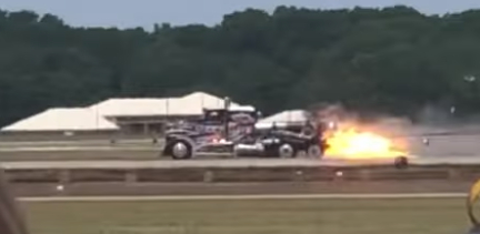 After a second crash in July 2022, the Shockwave Jet Truck is... - My, Catastrophe, Shockwave, Crash, Road accident, Теория заговора, US Army, Show, Airshow, Analytics, Video, Soundless, Longpost, Explosion is better