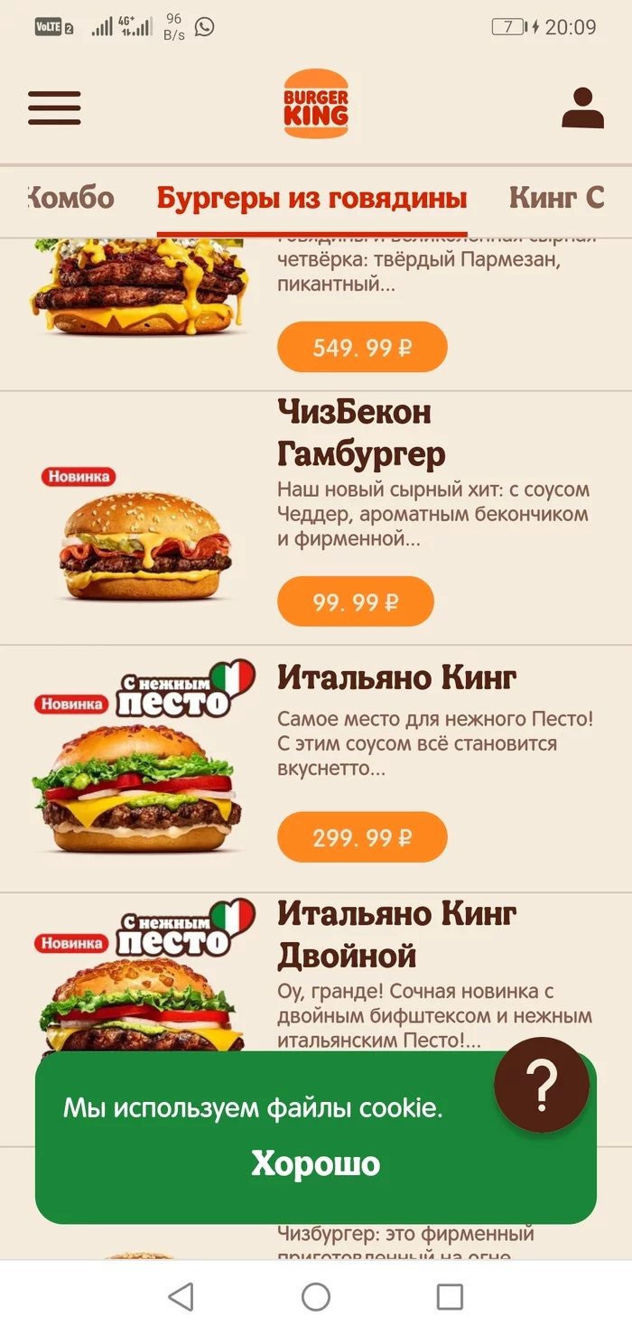 Burger of books. Want a burger for 99 with meat. Please eat with nuggets - My, Burger King, Burger, Fast food, Hamburger, Longpost