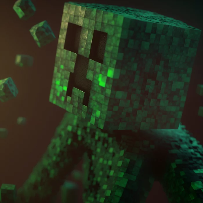 midjourney. creeper - Midjourney, Нейронные сети, Art, Minecraft, Creeper, Longpost