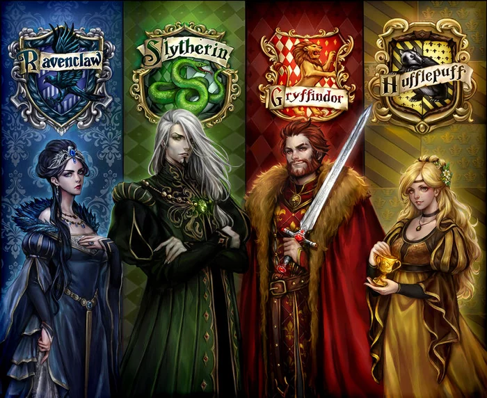 Founders of Hogwarts - Salazar Slytherin, Gryffindor, Claw, Puffendui, Art, Slytherin, Hogwarts, Portrait