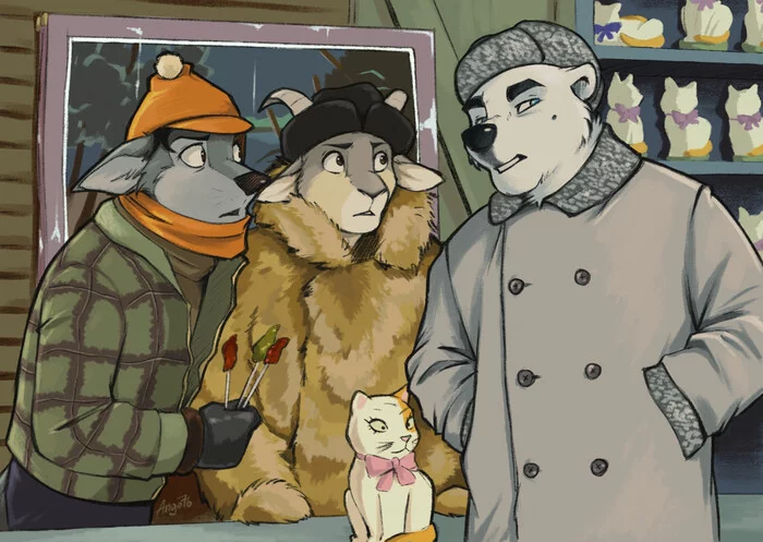 Балбес, Трус и Бывалый - Ango76, Фурри, Furry Art, Арт, Операция Ы и другие приключения Шурика, Повтор