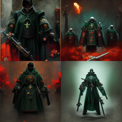 MIDJOURNEY - Inquisitor, Warhammer 40k - Midjourney, Warhammer 40k, Longpost, Art