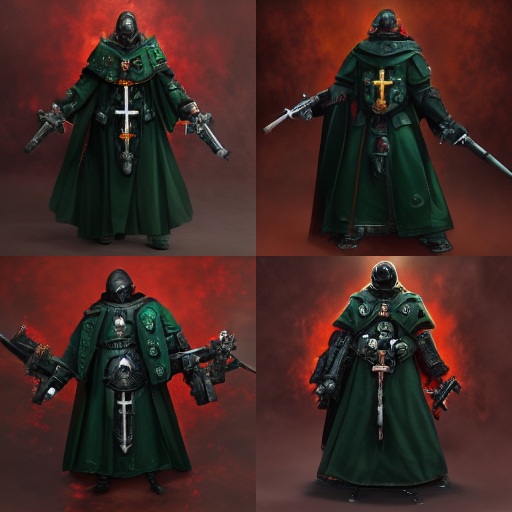 MIDJOURNEY - Inquisitor, Warhammer 40k - Midjourney, Warhammer 40k, Длиннопост, Арт