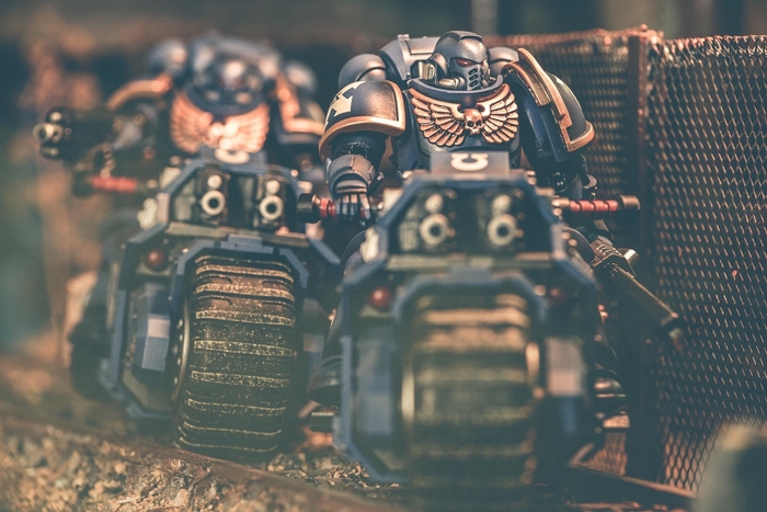 Space marines outriders Warhammer 40k, Primaris Space Marines, 1:18, Action Figures, , , , 