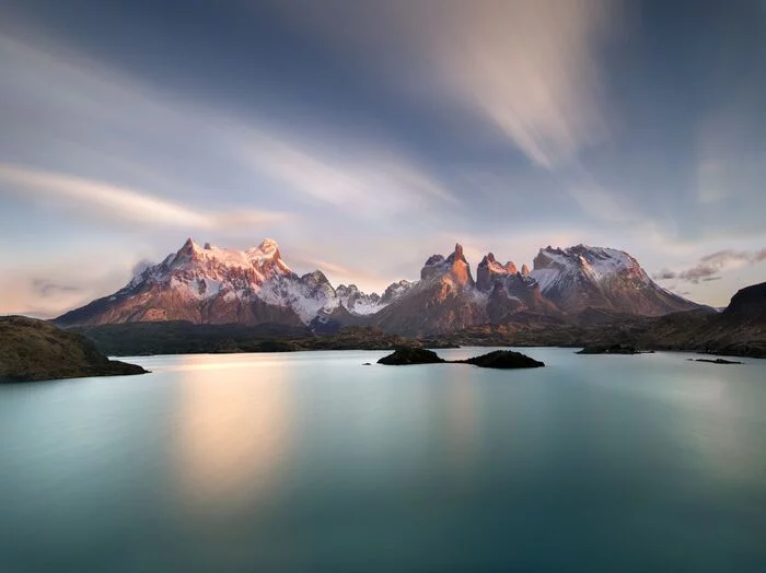 Chilean Andes - Andes, The mountains, Mountain Lake, Chile, South America, The photo