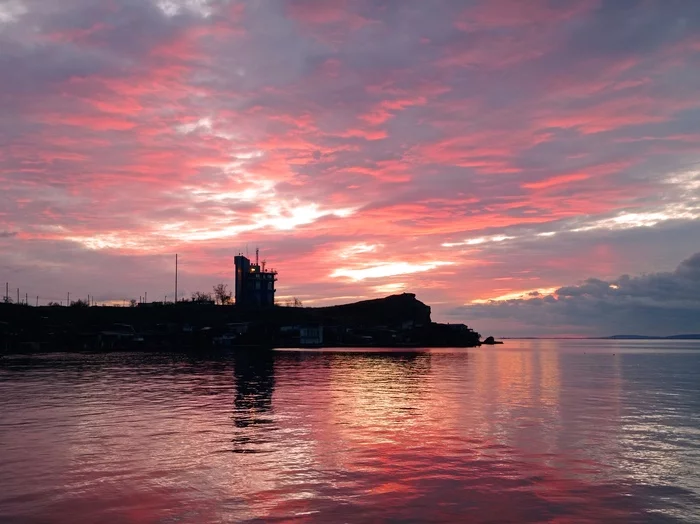 Рассвет - Моё, Мобильная фотография, Рассвет, Море, Керчь