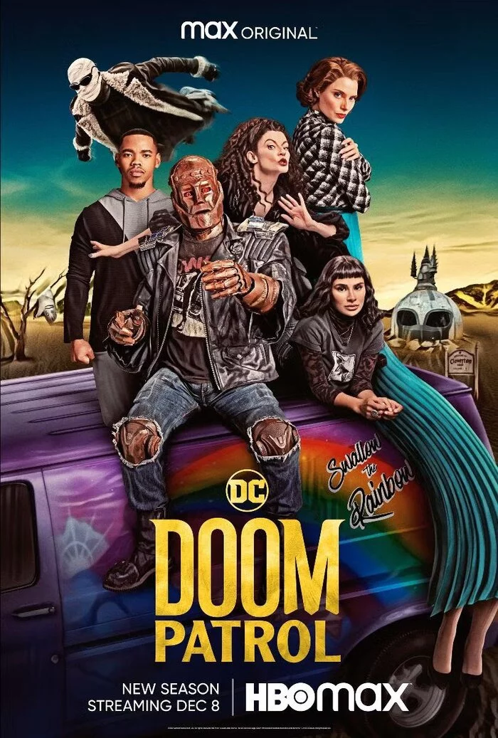 Trailer and poster for the fourth season of the series Doom Patrol - Trailer, Foreign serials, Fatal Patrol, Brendan Fraser, Video, Youtube