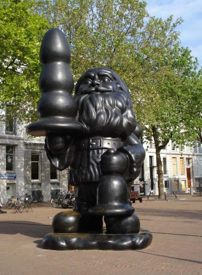 About a drop. Sculptures in the Netherlands - Milota, Sculpture, Butt plug, Penis, Netherlands (Holland), Rotterdam, Longpost, Hague