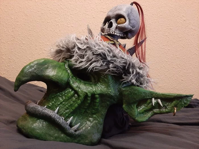 steppe goblin - My, Craft, Cosplay, Handmade, Longpost, Warhammer, Orcs, Warhammer fantasy battles