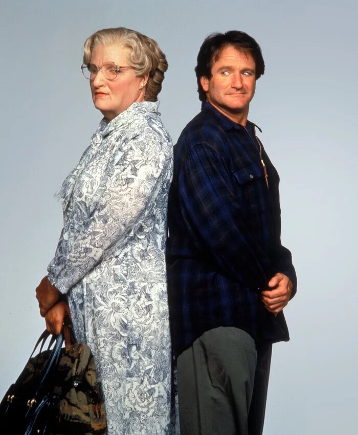 On November 24, 1993, the premiere of the film Mrs. Doubtfire / Mrs. Doubtfire - Actors and actresses, Movies, Hollywood, Drama, Comedy, Mrs. Doubtfire, Video, Youtube, Longpost, Robin Williams