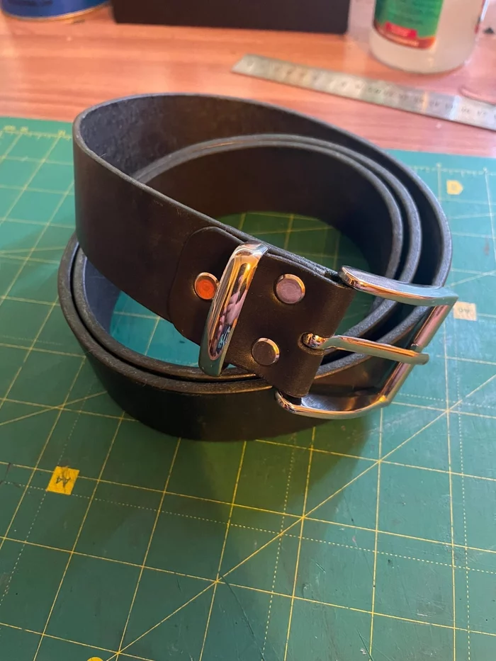 Leather belt! - My, Leather products, Natural leather, Hobby, Belt, Personal experience, Needlework with process, Longpost, Self-development