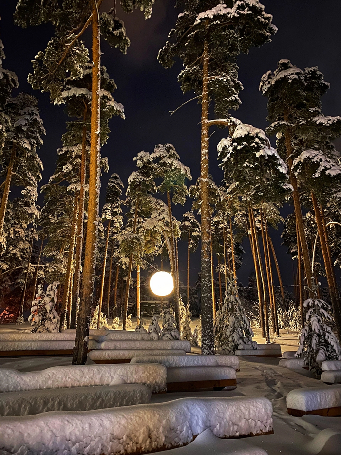 Моховые горы, Нижегородская область Луна, Фотография, Зима, Нижегородская область