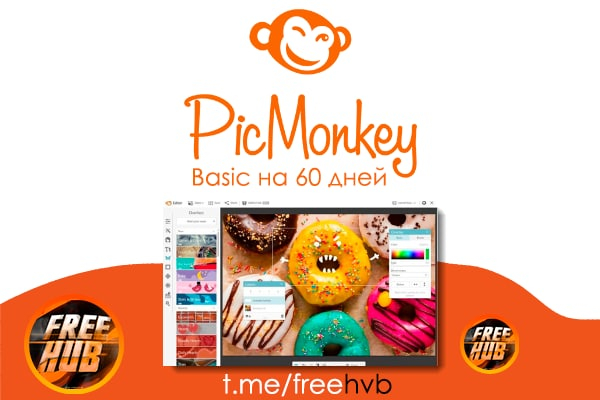 PicMonkey Basic на 2 месяца (карта не требуется) - Моё, Бесплатно, Халява, Подписка, Услуги, Лайфхак, Покупка, Экономия, Дизайн, Дизайнер, Photoshop, Длиннопост, Видео, YouTube, Скидки, Раздача, Фриланс