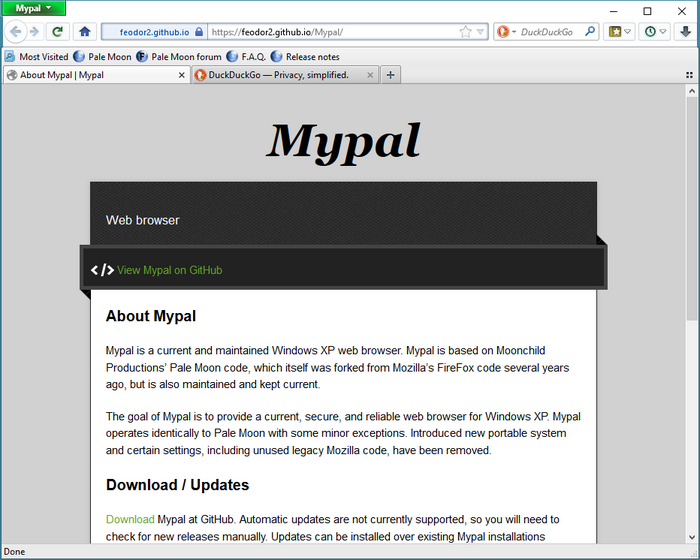 Mypal-   Windows XP  2020-2021  , Windows, , , Firefox, Windows XP,  , 
