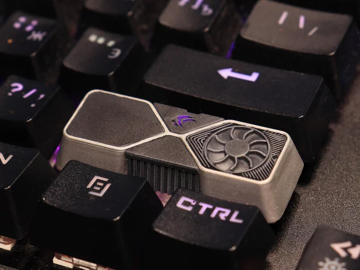 Custom keycaps for mechanical keyboard - My, 3D печать, Photopolymer printing, Keyboard, Keys, 3D modeling, Cheese, Scull, Longpost, Nvidia RTX