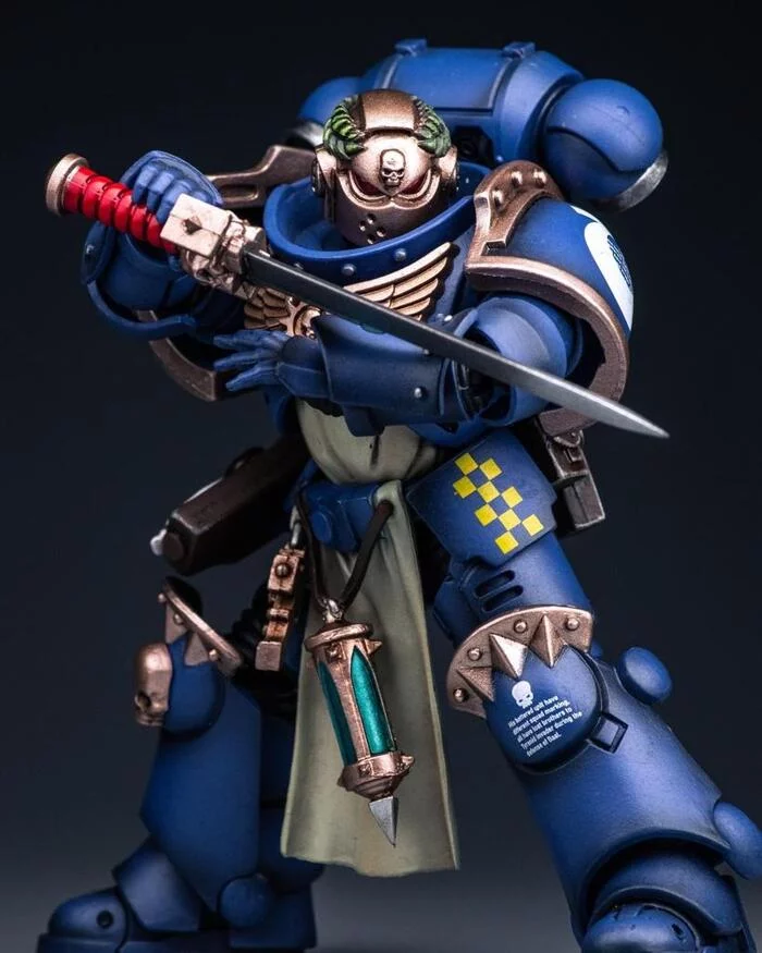 Ultramarines Primaris Company Champion - Warhammer 40k, Action Figures, Фигурки, Коллекционирование, Хобби, Ultramarines, Champion, 1:18, Солдатики, Длиннопост