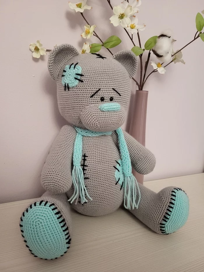 Teddy Bear - My, Amigurumi, Crochet, Needlework without process